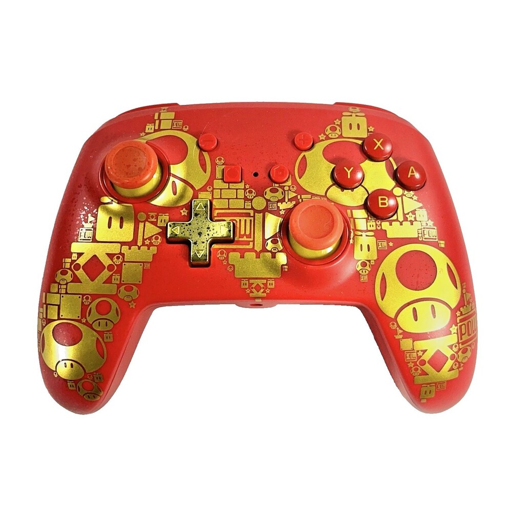 PowerA Nintendo Switch Super Mario Golden M Enhanced Controller Only Tested